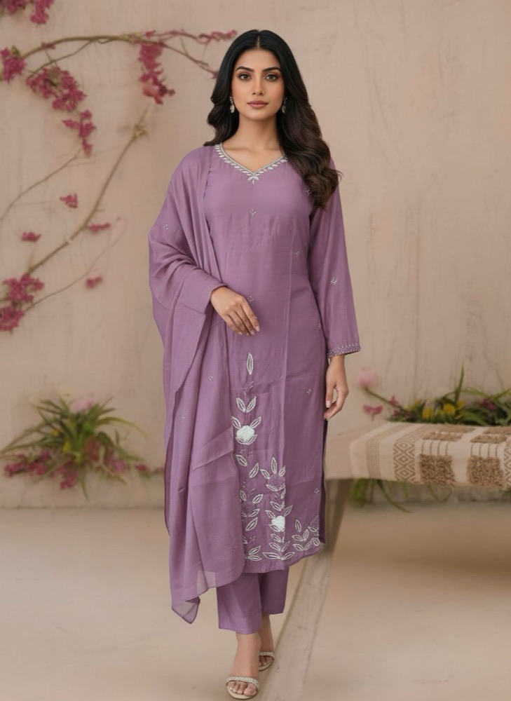 Mul chanderi ethnic wear by Kala Textiles